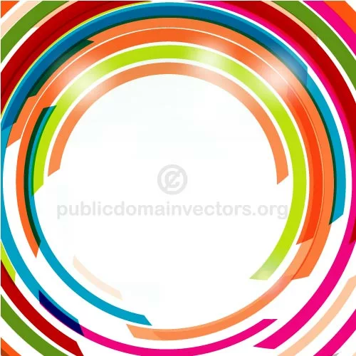 Colorful circular lines vector