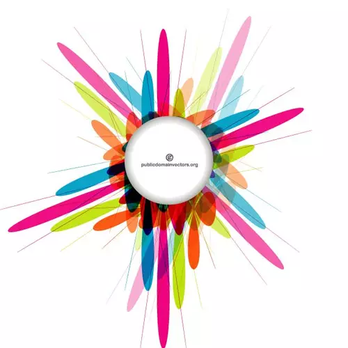 White circle vector graphics