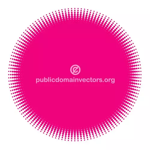 Pink halftone vector element