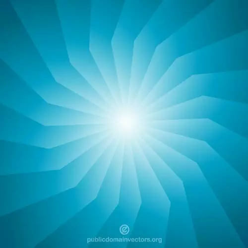 Blue radial beams vector