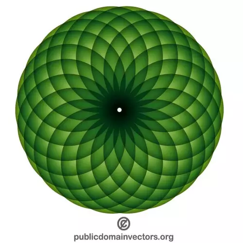 Green spirograph vector