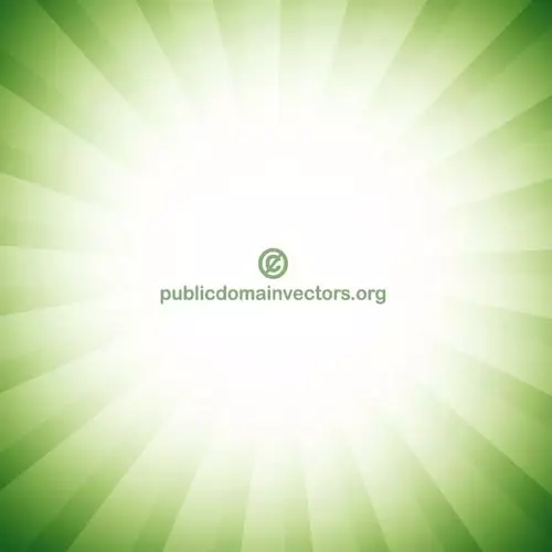 Green radial rays vector