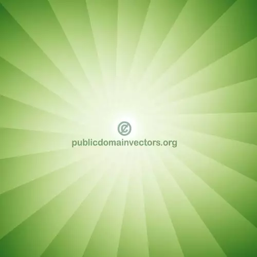 Green radial sun rays vector