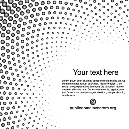 Black halftone graphic pattern vector