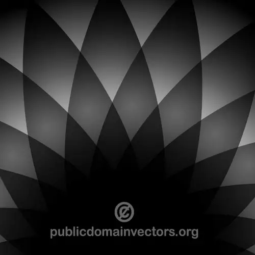 Black flower shape vector