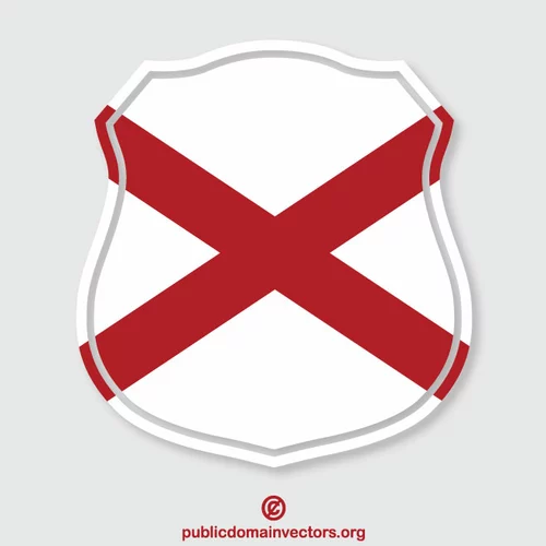 Alabama flag heraldic shield