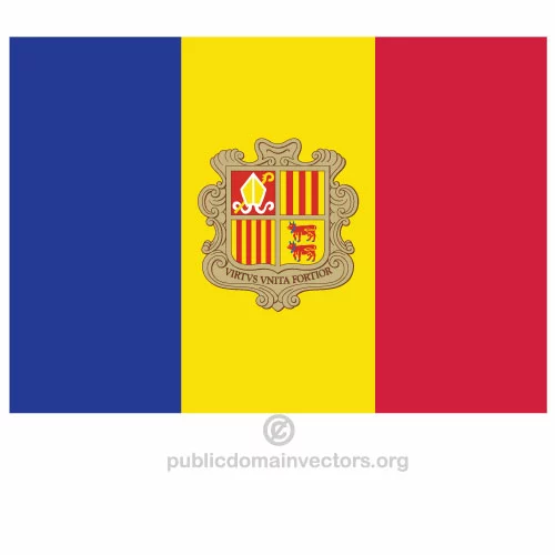 Andorra vector flag