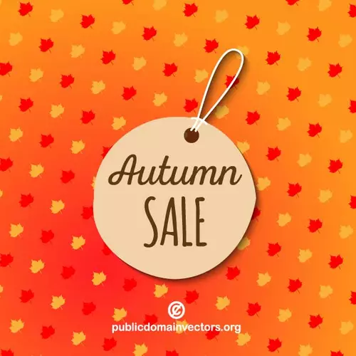 Autumn sale background