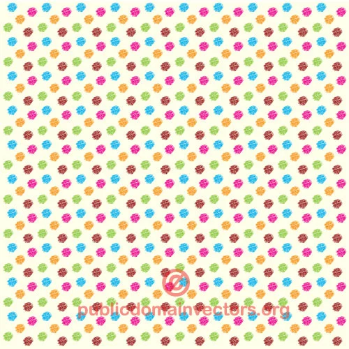 Polka colorful vector pattern