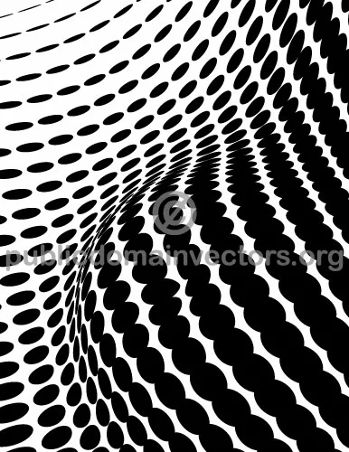 Vector halftone wavy vector background