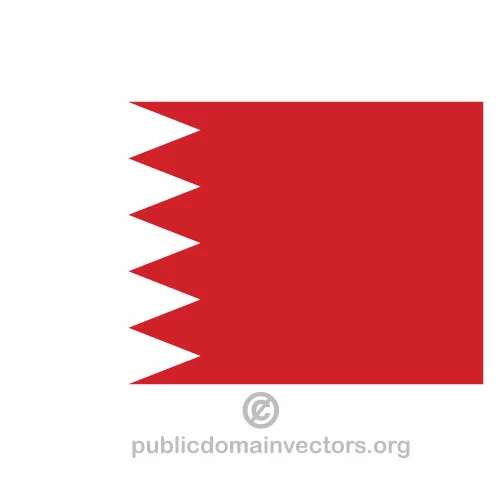Bahrain vector flag