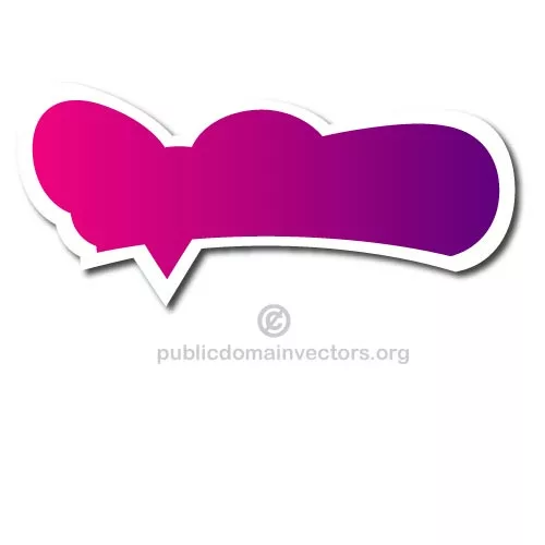 Speech bubble vector graphics