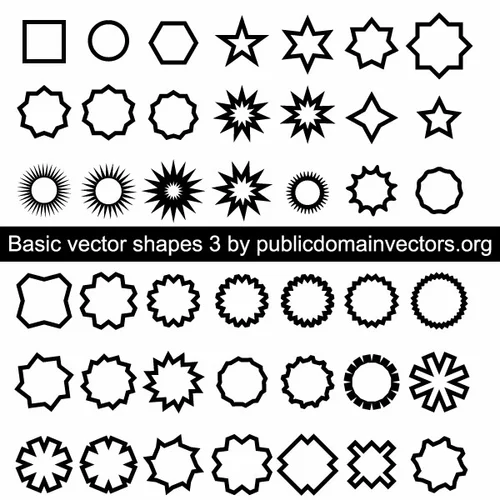 Basic vector shapes pack 3