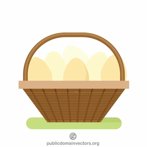 Basket full of eggs