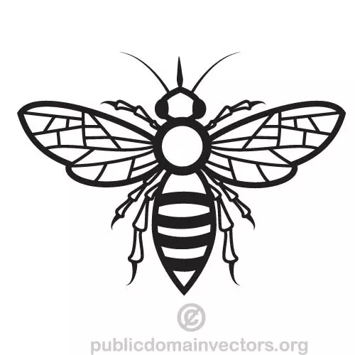 Vector image of a bee