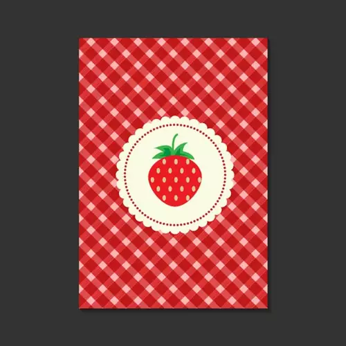 Background with strawberry pattern