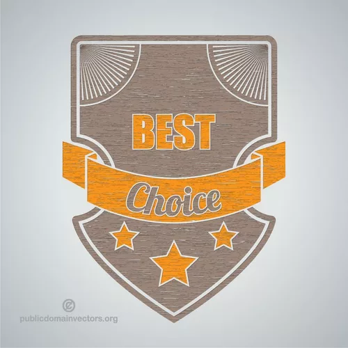 Best choice vector badge