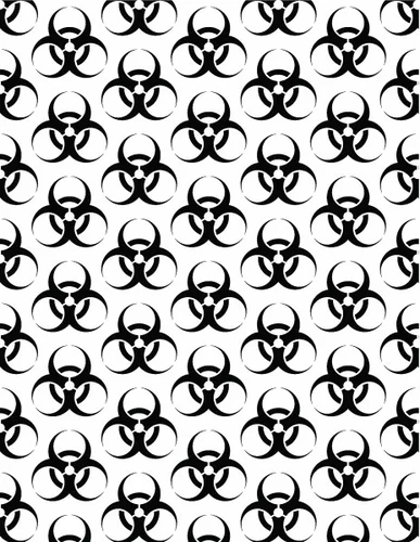 Biohazard seamless pattern