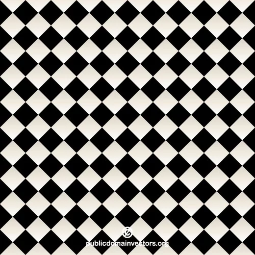 Checkered pattern black tiles