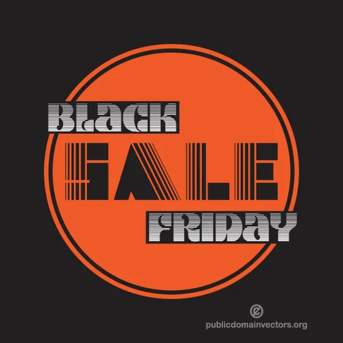 Black Friday sale vector background