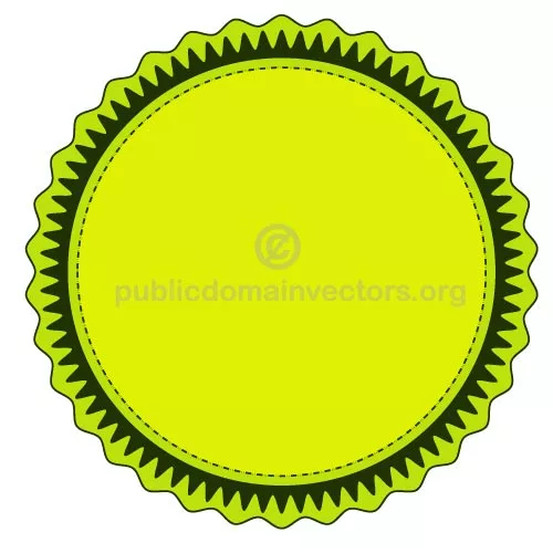 Lime green vector sticker