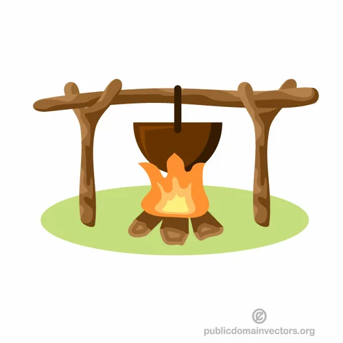 Bonfire vector clip art