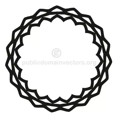 Black circle vector clip art
