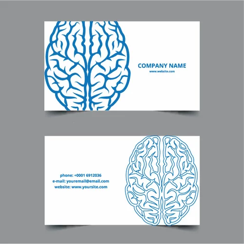 Brain business card template