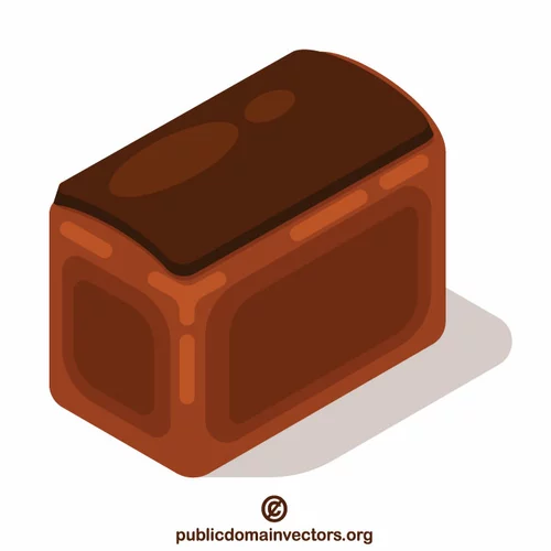 Brick bread isometric icon