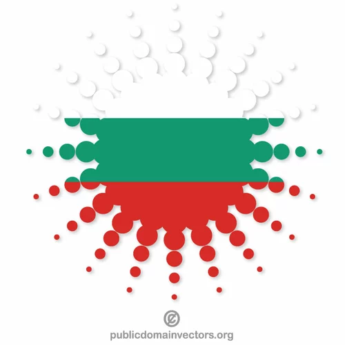 Bulgarian flag halftone shape