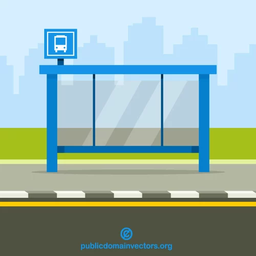 Bus stop public transport