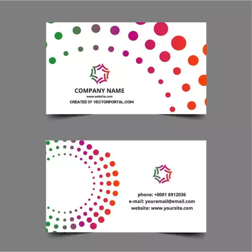 Abstract business card layout