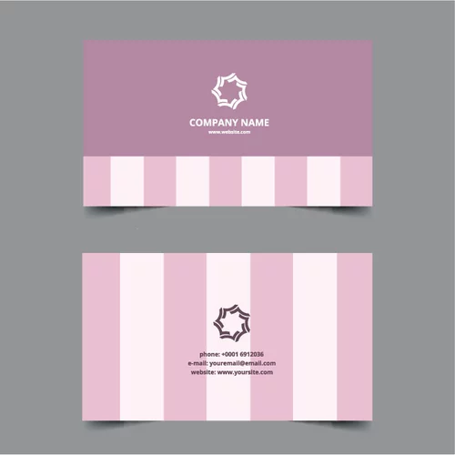 Business card template elegant design