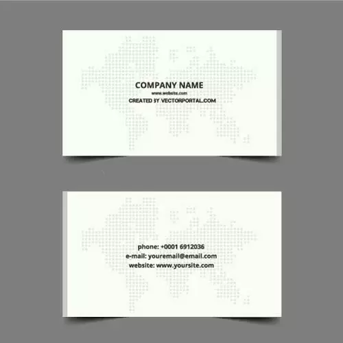 Business card layout template