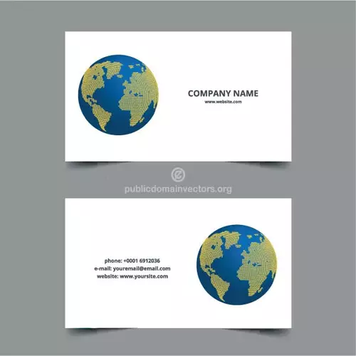 Company business card design