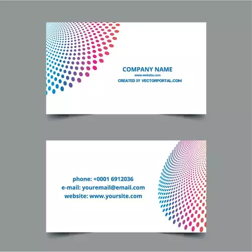 Template for business card