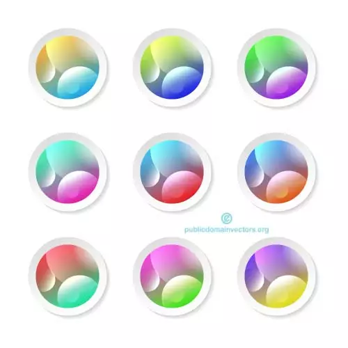 Colorful buttons