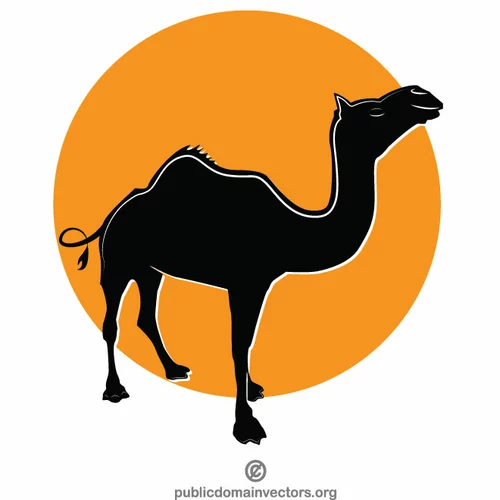 Camel silhouette image