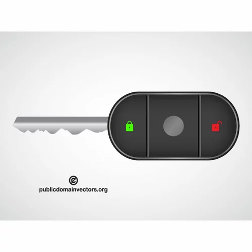 Car key vector clip art