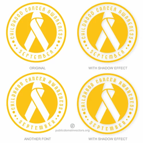 Childhood cancer awareness month sticker