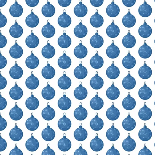 Decorative bauble seamless pattern