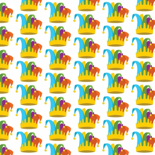 Seamless pattern with circus hats