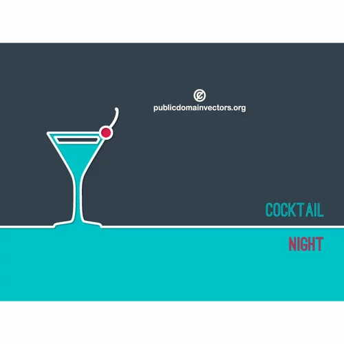 Cocktail theme vector background