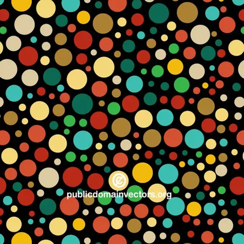 Colored circles on black background