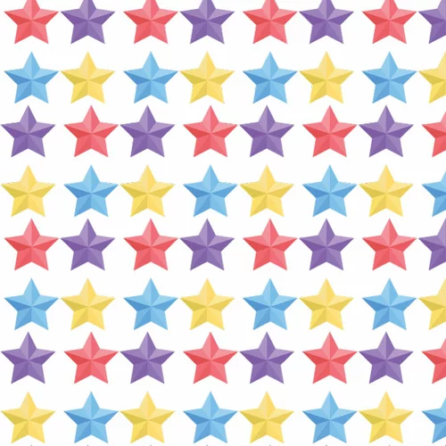 Colorful stars Illustrator pattern