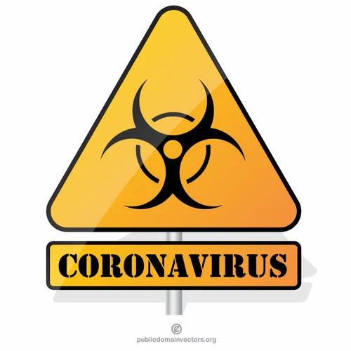 Coronavirus warning sign