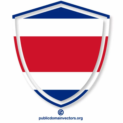 Costa Rica flag heraldic shield