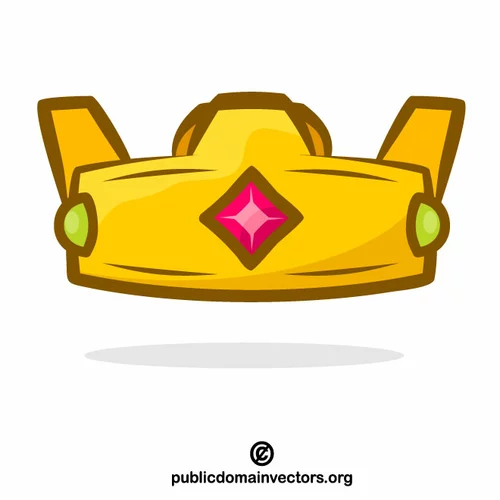 Crown cartoon vector clip art