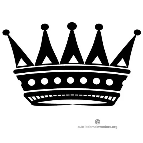 Silhouette of a crown