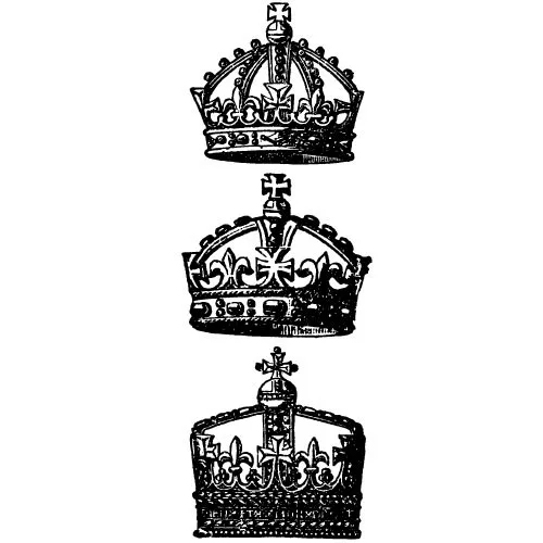 Crown vector set